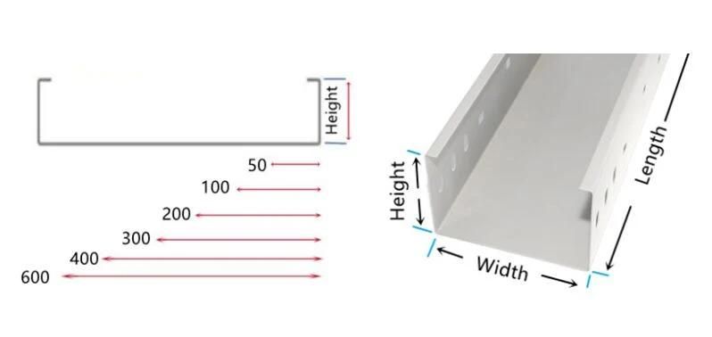 Galvanized Steel Cable Containment Management System Solutions and Cable Support Tray