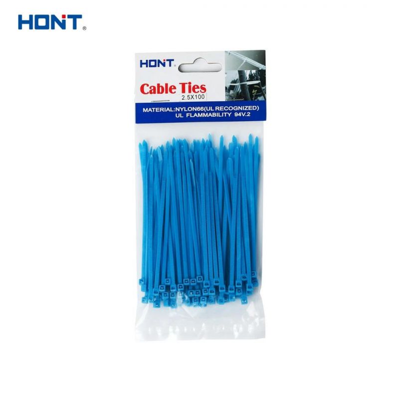 High Quality Blue 2.5*80mm Cable Tie with TUV with SGS