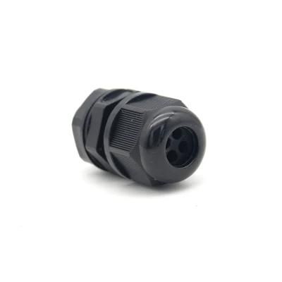IP68 Pg M G NPT Thread Nylon Multi Hole Cable Gland M14*1.5 with 2 Holes EPDM Rebber for LED