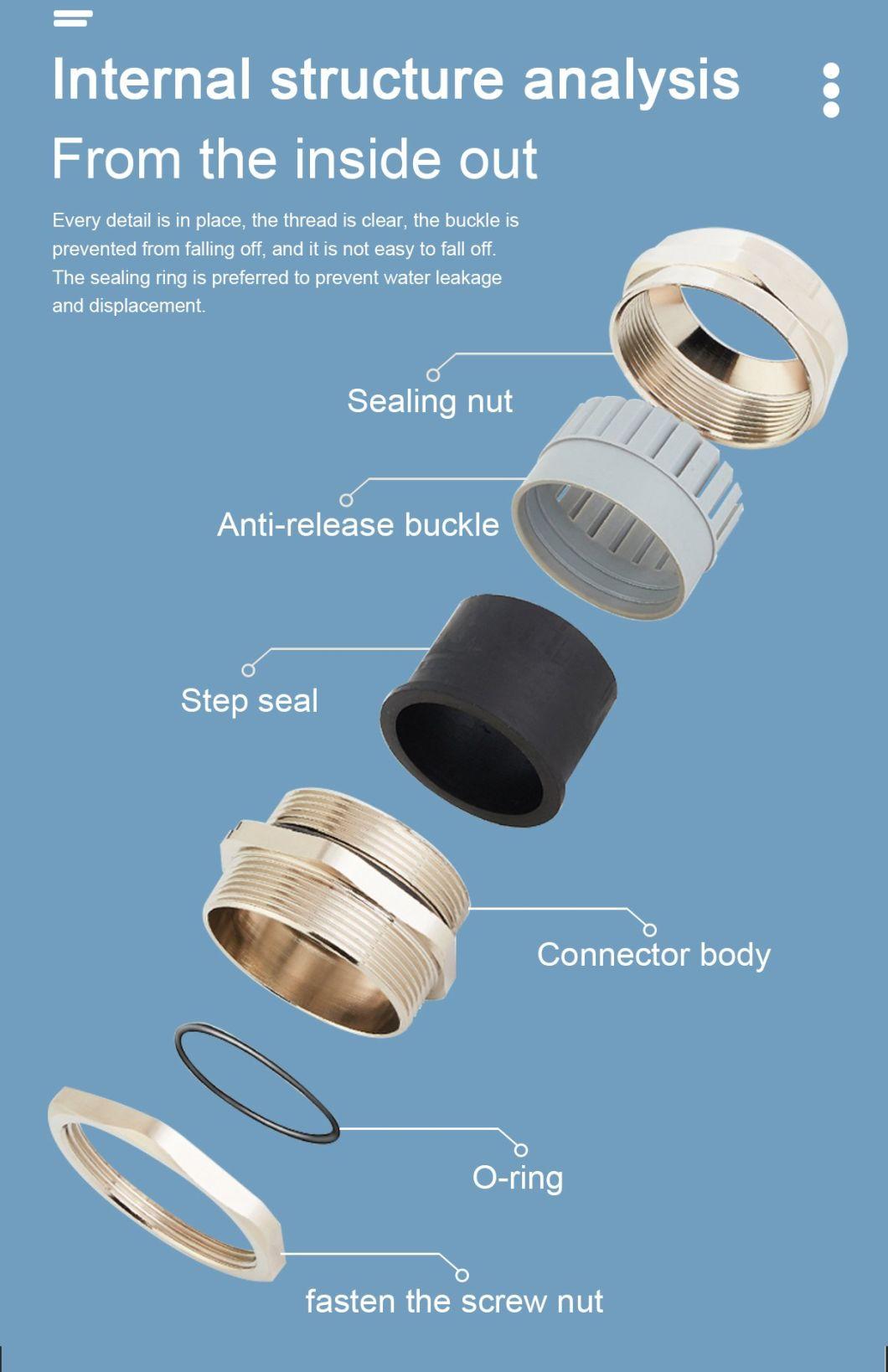 Pg/M Thread Stainless Steel Explosion Proof IP68 Cable Gland