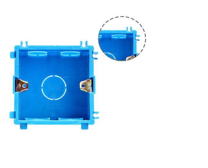 Plastic Blue Electrical Switch Box for Conduit
