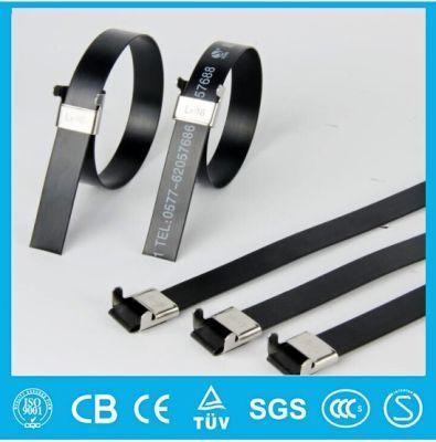 304 316 Wing Lock PVC Coated Stainless Steel Cable Tie