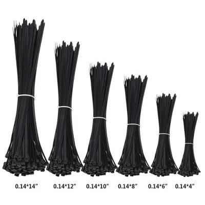 Igoto Et 9*600 Black Cable Ties Size Nylon 66 Zip Cable Ties Adjustable Cable Ties