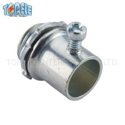 UL Listed Galvanized Steel Set Screw Connector for EMT Conduit