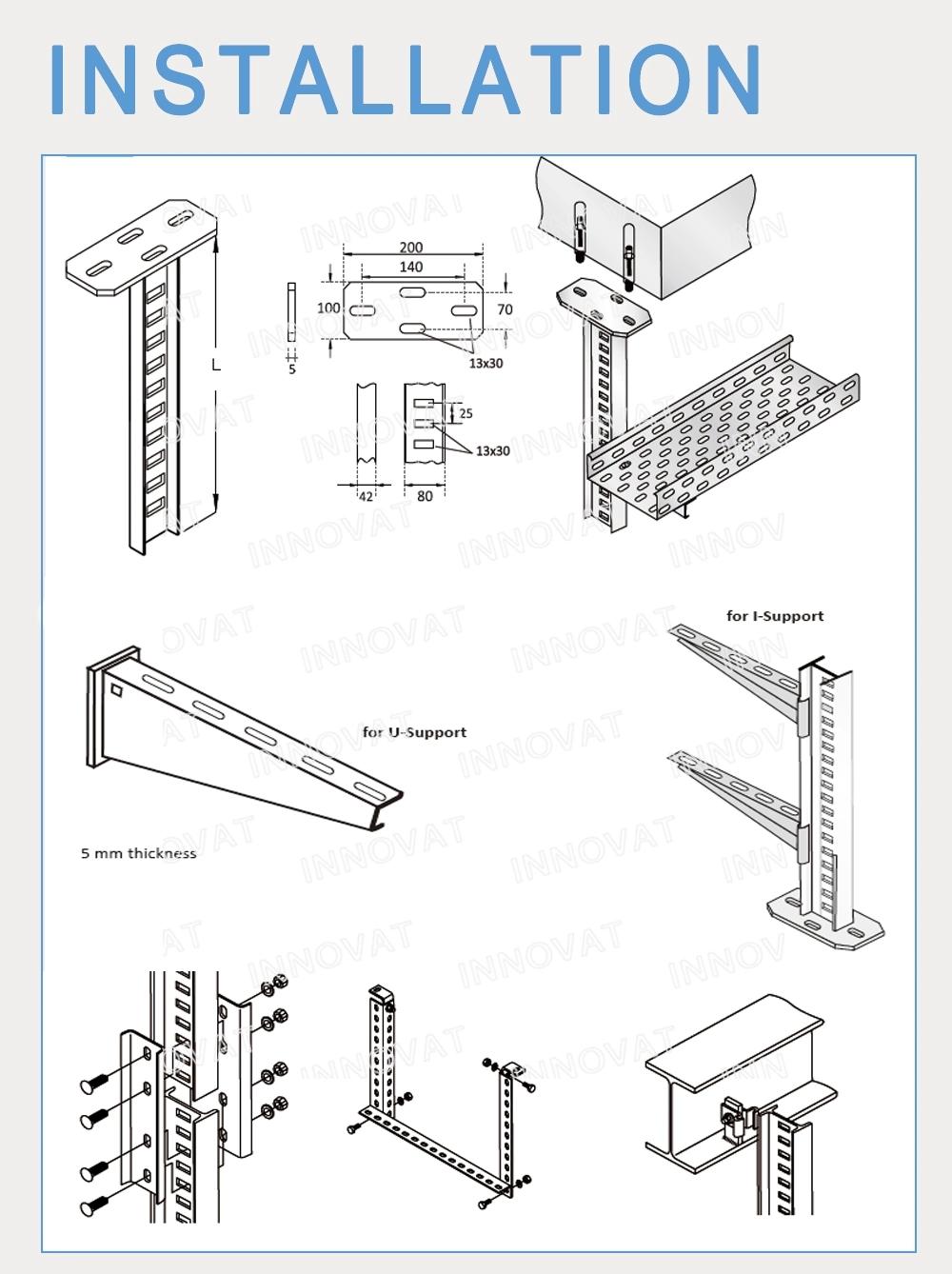 Galvanized Steel Cable Tray Suitable for Indoor Environmental Conditions From Vietnam