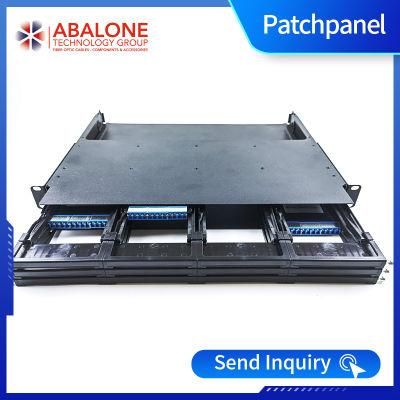 Abalone Sliding Box Fiber Optic Socket Panel FTTX 12/24port Optic Panel