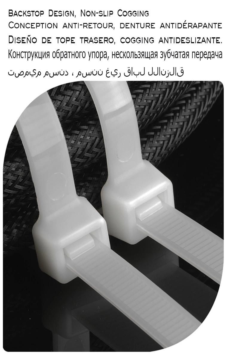 High Quality 4.8X380mm Self-Locking Nylon66 Cable Ties