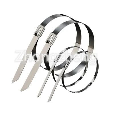 Marine Grade Stainless Steel 304 Cable Tie for Home Office Outdoor Fasten Pipe Wrapping Bundling