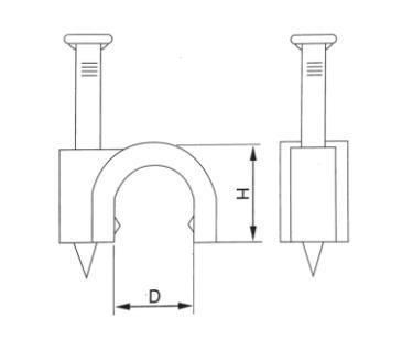 PE Boese 4mm-50mm Plastic R Type Clips High Quality with RoHS