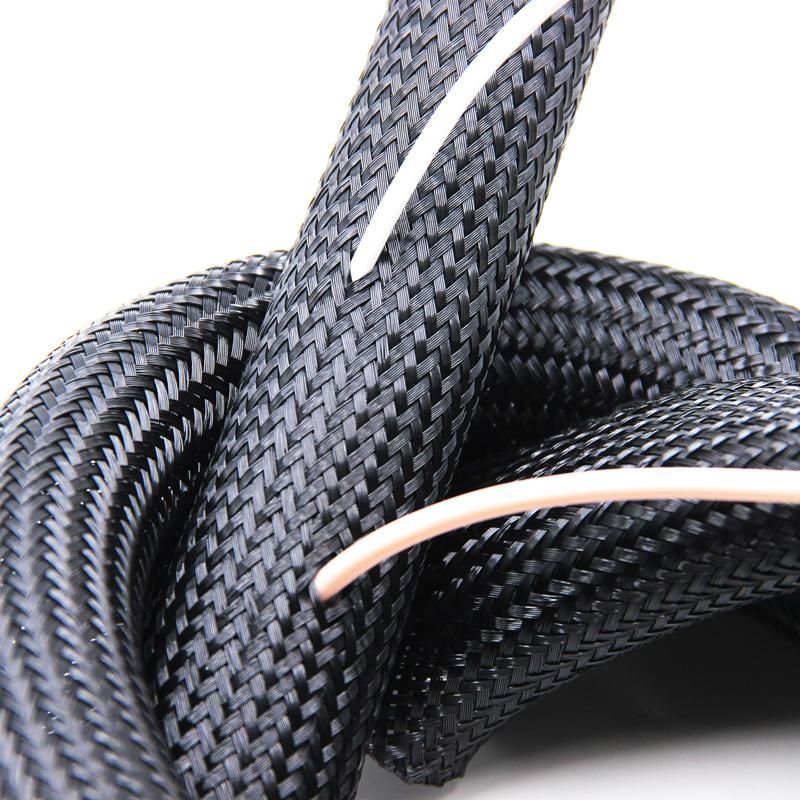 Reusable Soft Non Deformable Pet Woven Hook and Loop Cable Cover Sleeves