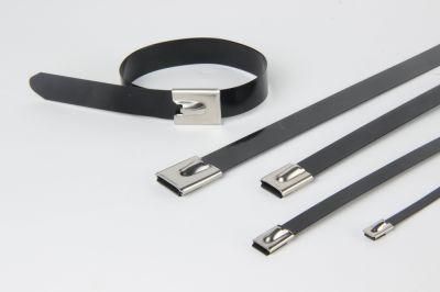 Ball Lock Polyester Covered Stainless Steel Cable Tie