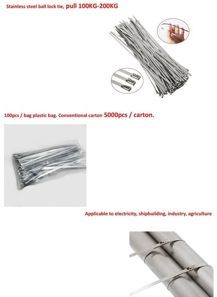 Ss 304 or 316 PVC Coated Stainless Steel Cable Tie