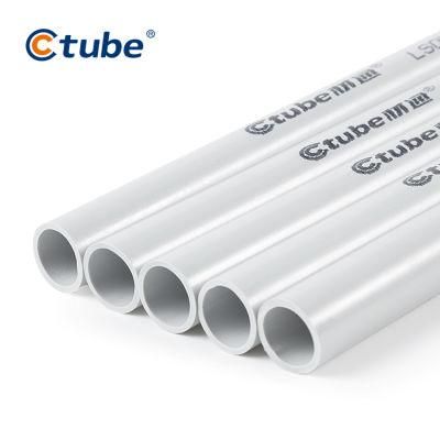 Outdoor Installation Anti UV Heavy Duty Grey Plastic Wire Cable Conduits