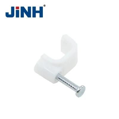 Jinh Flat Type PE Material Electric Wire Nail Cable Clip