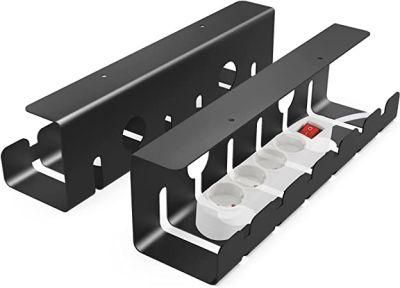 Metal Powder Coated Cable Trunking Management Holder Brackets for Workplace