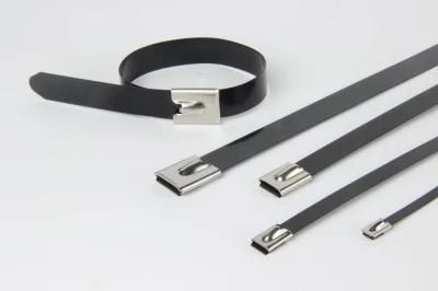 Polyester Covered Ball Lock Stainless Steel Cable Tie