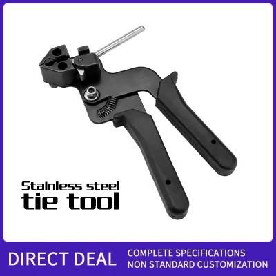 Stainless Steel Cable Tie Tool Tensioner Tie Gun Steel Belt Binding Tool Tensioning Cutter Metal Tie Tool