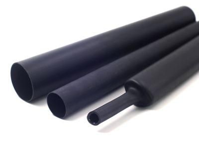 Resistant Thick Wall Heat Shrink Pipe Sleeve Insulation Sleeving Cable with Protection Hot Melt Adhesive Coated Black