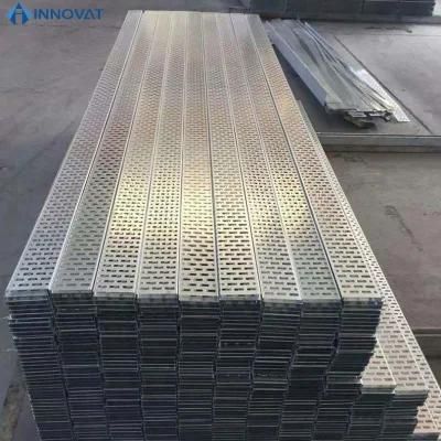 Hot Sale Low Price Diffient Size and Accessories Galvanized Trough Cable Tray Perforated