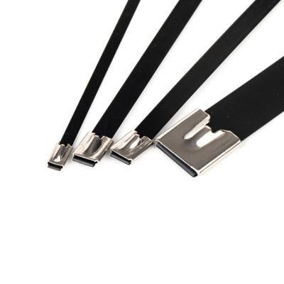 PVC/Powder /Epoxy Coated Stainless Steel Cable Tie