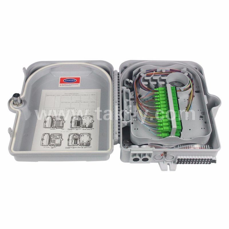 Pigtail and Adaptor Inside 16 Ports Fiber Optic Termination Box