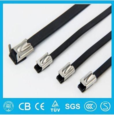 PVC Coated Ball Lock Stainless Steel Cable Tie