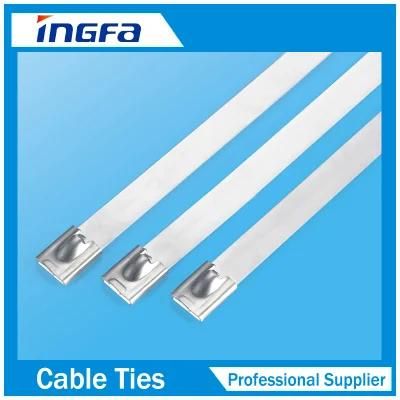 Uncoated Stainless Steel Metal Ball Locking Cable Ties 4.6mm Series