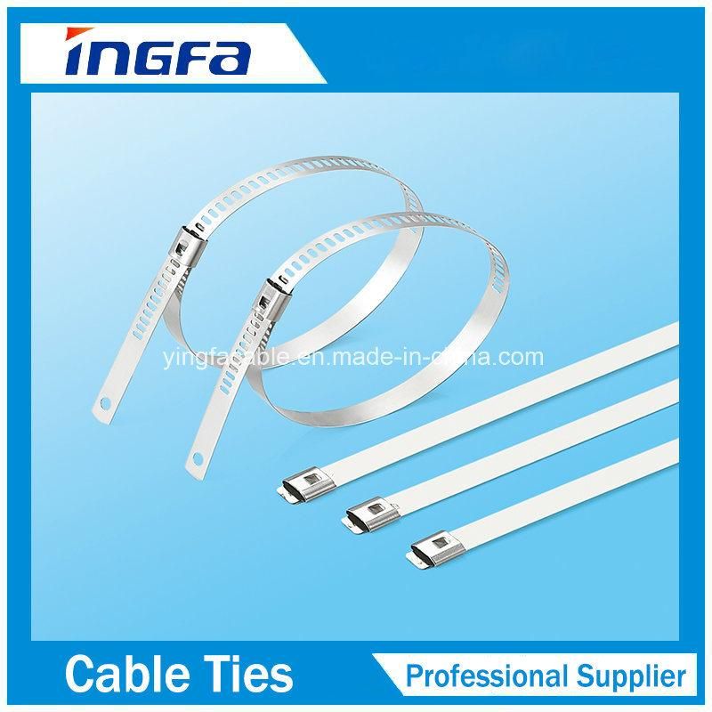 Self Locking Ladder Stainless Steel Cable Ties for Pipe Fitting