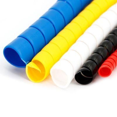 Flexible PP / PA Plastic Spiral Rubber Hose Protector