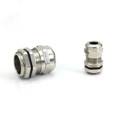 M12 Nickel Plated Brass Glands IP68