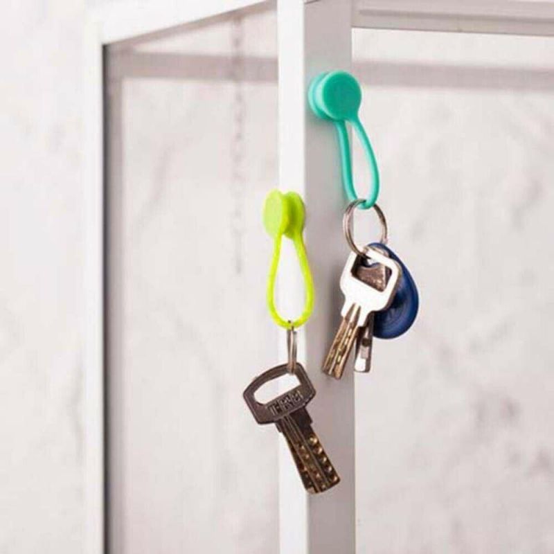 Magnetic Silicone Earphone Cord Winder Wrap Organizer Cable Ties Holder