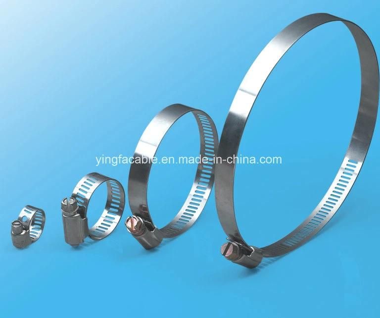 304 Metal Stainless Steel Hose Clamps with Screws