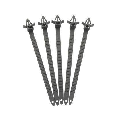 Plastic 100% Nylon 66 Wire Push Mount Zip Ties