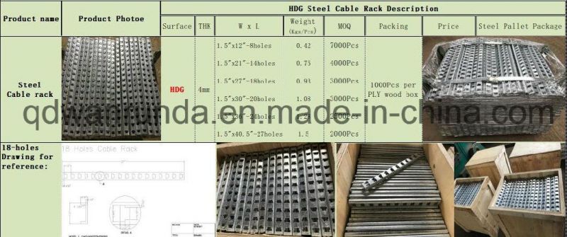 T Slotted HDG Cable Bracket