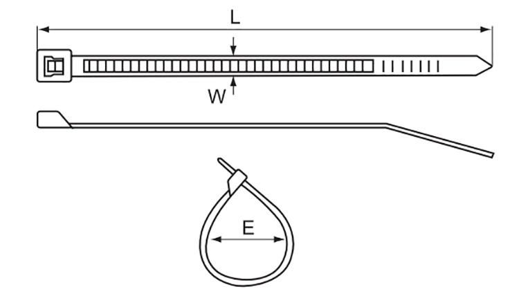 Underwriter Laboratories Certificate of Black Cable Twist Tie