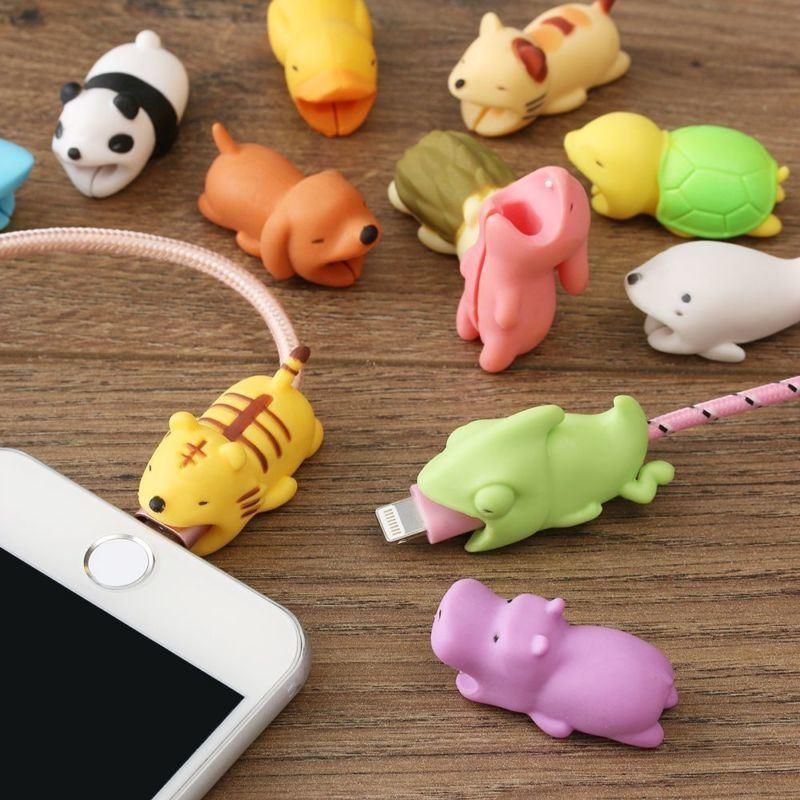 Animal Cable Bite Cartoon Phone Charger Protector Cord