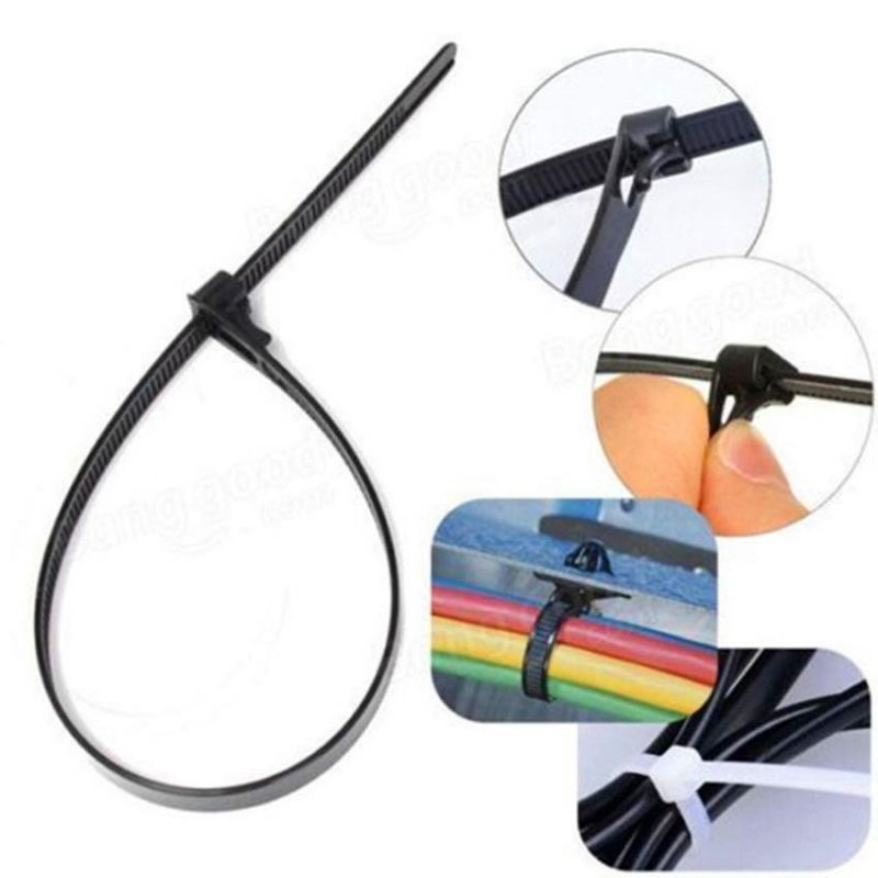 Factory Price PA66 Nylon Cable Zip Tie Double Loop Wire Tie