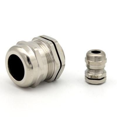 IP68 Through Type Waterproof Brass Cable Gland Metal Pg Type Cable Gland
