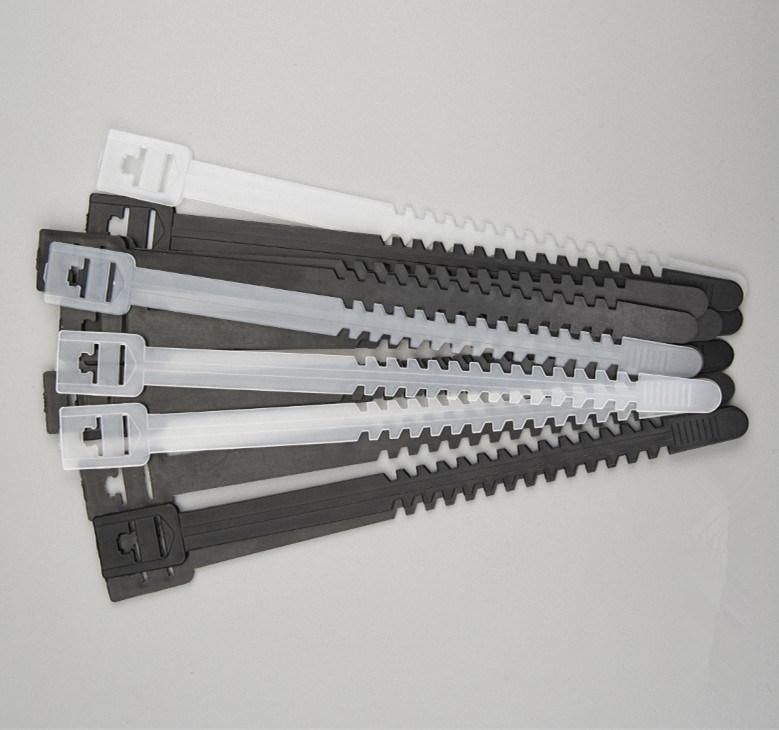 PP/PE Fishbone Tie Cable Tie Plastic Wire Zip Ties Self-Locking Releasable Cable Accessories Factory