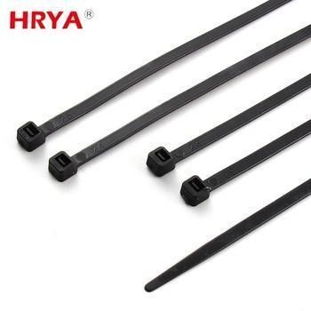 Hrya Black 8 Inch Heavy Duty Nylon Cable Tie, 100 Piece Plastic Zip Ties