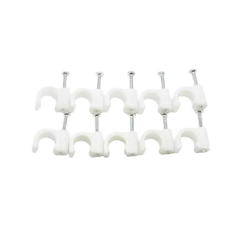 Raytech Ethernet Cable Wire Clips, Raytech Circle Cable Clips with Steel Nail