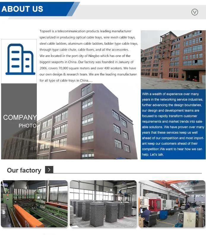 Advantages Cheap High Quality OEM Support Wiring Accessories Data Center Wire Mesh Cable Tray