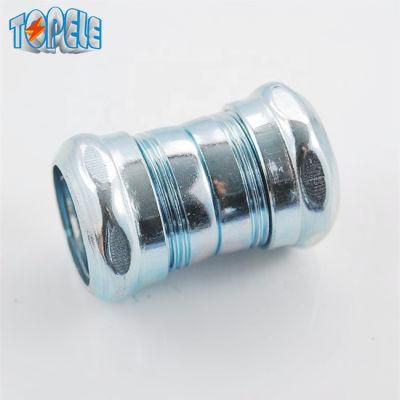 3/4&quot; Zinc / Steel Galvanized EMT Conduit Fittings EMT Compression Connector and Coupling