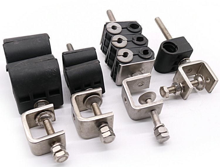 Telecom Parts Power Cable Two Type Feeder Cable Clamp