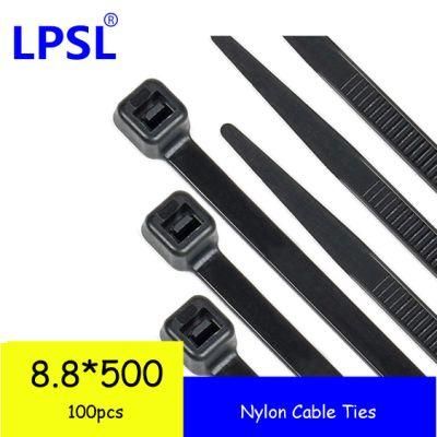 Manufacture 8.8*500mm Nylon 66 Premium Self Locking Plastic Cable Tie