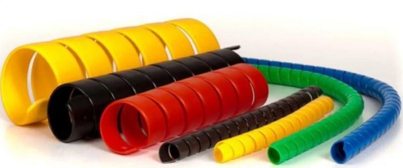 Colorful Heat Resistant PP Hydraulic Rubber Hose Spiral Protector