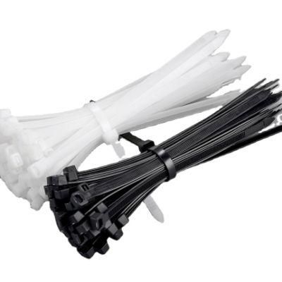 3.6X150mm Best Factory Price Nylon66 Cable Tie Black 6&quot; Inch Electrical Plastic Cable Straps, Self-Locking Zip Ties White