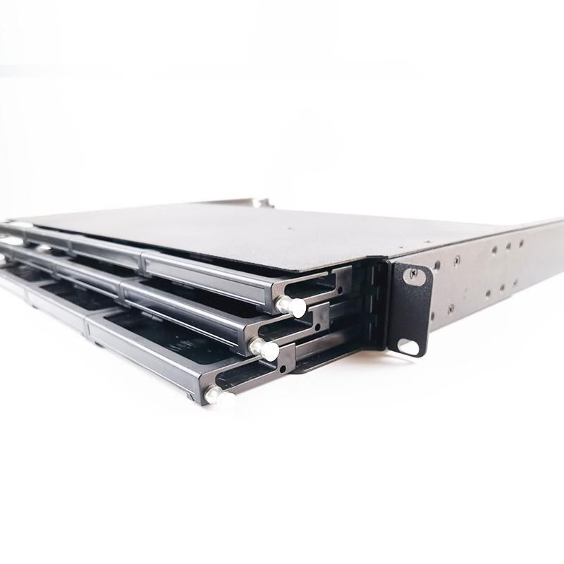 Abalone 3u 19 Inch Sliding Type Rackmount Sc Sx Fiber Patch Panel with Xm Pigtails and Adapters