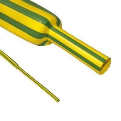 Two Color Mixed Heat Shrink Tube Made of Yellow and Green PE Materials