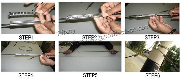 FTTH Optical Fiber Drop Steel Adjustable Wire Clamp